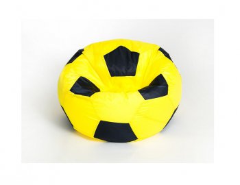 Кресло-мешок Мяч малый желто-черное в Тобольске - tobolsk.mebel-74.com | фото
