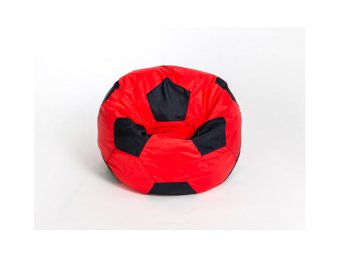 Кресло-мешок Мяч малый красно-черное в Тобольске - tobolsk.mebel-74.com | фото