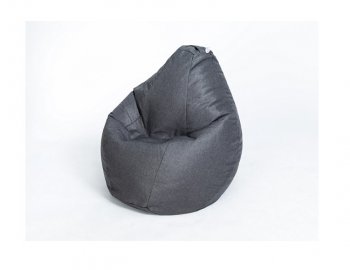 Кресло-мешок Груша велюр темно - серое малое в Тобольске - tobolsk.mebel-74.com | фото