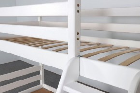 АДЕЛЬ Кровать двухъярусная с наклонной лестницей (белый) в Тобольске - tobolsk.mebel-74.com | фото