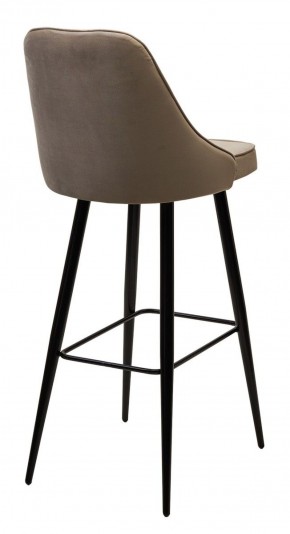 Барный стул NEPAL-BAR БЕЖЕВЫЙ #5, велюр/ черный каркас (H=78cm) М-City в Тобольске - tobolsk.mebel-74.com | фото