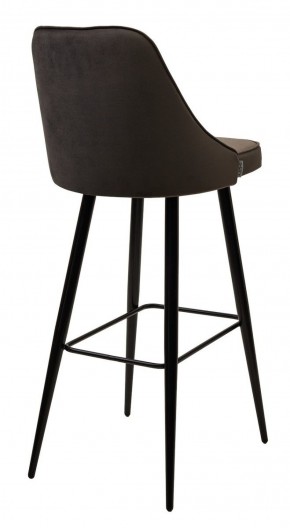 Барный стул NEPAL-BAR ГРАФИТ #14, велюр/ черный каркас (H=78cm) М-City в Тобольске - tobolsk.mebel-74.com | фото