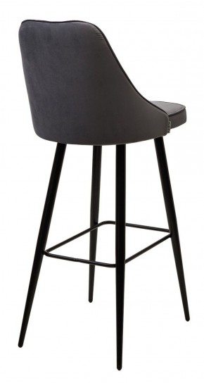Барный стул NEPAL-BAR СЕРЫЙ #27, велюр/ черный каркас (H=78cm) М-City в Тобольске - tobolsk.mebel-74.com | фото
