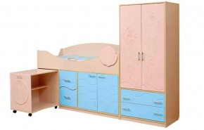 Набор мебели для детской Юниор -12.2 (700*1860) МДФ матовый в Тобольске - tobolsk.mebel-74.com | фото