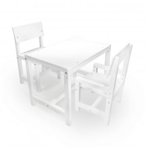 Детский растущий комплект стол и два стула  Я САМ "Лофт" (Белый, Белый) в Тобольске - tobolsk.mebel-74.com | фото