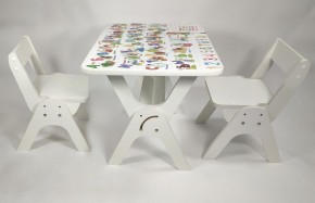 Детский растущий стол-парта и два стула Я САМ "Умка-Дуо" (Алфавит) в Тобольске - tobolsk.mebel-74.com | фото