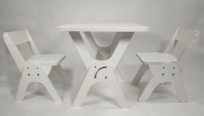 Детский растущий стол-парта и два стула Я САМ "Умка-Дуо" (Белый) в Тобольске - tobolsk.mebel-74.com | фото