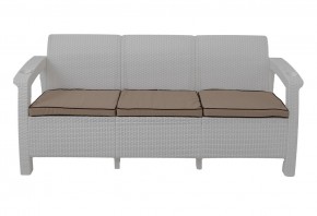 Диван Yalta Premium Sofa 3 Set (Ялта) белый (+подушки под спину) в Тобольске - tobolsk.mebel-74.com | фото
