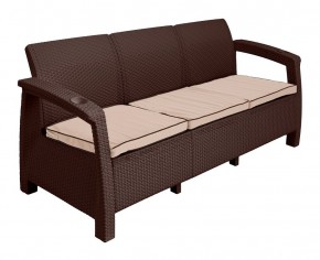 Диван Yalta Premium Sofa 3 Set (Ялта) шоколадный (+подушки под спину) в Тобольске - tobolsk.mebel-74.com | фото