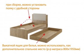 Дуглас (подростковая) М14 Кровать в Тобольске - tobolsk.mebel-74.com | фото