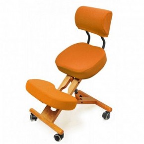 Коленный стул со спинкой Smartstool KW02В + Чехлы в Тобольске - tobolsk.mebel-74.com | фото