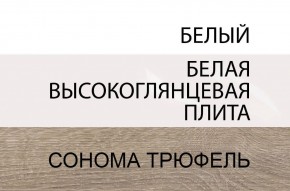 Комод 2D-1S/TYP 34, LINATE ,цвет белый/сонома трюфель в Тобольске - tobolsk.mebel-74.com | фото