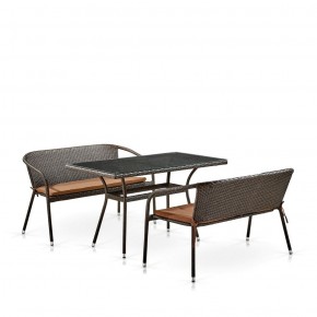Комплект мебели из иск. ротанга T286A/S139A-W53 Brown в Тобольске - tobolsk.mebel-74.com | фото