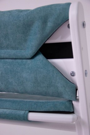 Комплект растущий стул и подушки Конёк Горбунёк Комфорт  (Бело-мятный, Волна) в Тобольске - tobolsk.mebel-74.com | фото
