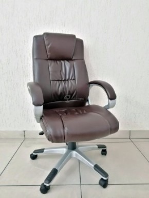 Кресло Barneo K-6 для руководителя (коричневая экокожа) в Тобольске - tobolsk.mebel-74.com | фото
