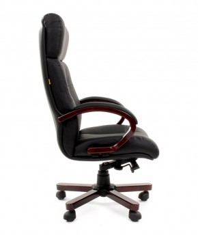 Кресло для руководителя CHAIRMAN  421 (Натуральная кожа) Черное в Тобольске - tobolsk.mebel-74.com | фото