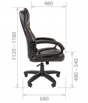 Кресло для руководителя  CHAIRMAN 432 (Экокожа черная) в Тобольске - tobolsk.mebel-74.com | фото