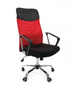 Кресло для руководителя CHAIRMAN 610 N (15-21 черный/сетка красный) в Тобольске - tobolsk.mebel-74.com | фото