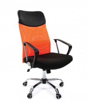 Кресло для руководителя CHAIRMAN 610 N (15-21 черный/сетка оранжевый) в Тобольске - tobolsk.mebel-74.com | фото