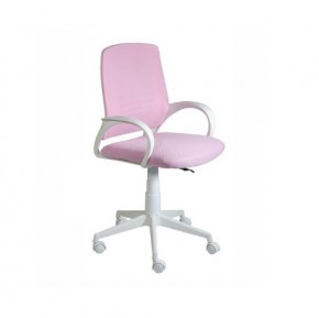 Кресло Ирис White сетка/ткань розовая в Тобольске - tobolsk.mebel-74.com | фото