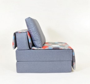 Кресло-кровать бескаркасное Харви (серый-геометрия слейт) в Тобольске - tobolsk.mebel-74.com | фото