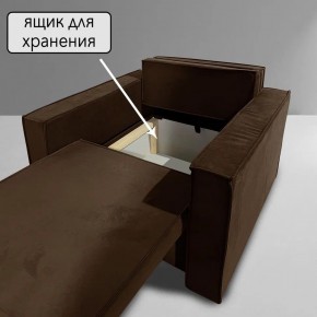 Кресло-кровать Принц КК1-ВК (велюр коричневый) в Тобольске - tobolsk.mebel-74.com | фото