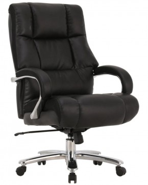 Кресло офисное BRABIX PREMIUM "Bomer HD-007" (рециклированная кожа, хром, черное) 531939 в Тобольске - tobolsk.mebel-74.com | фото