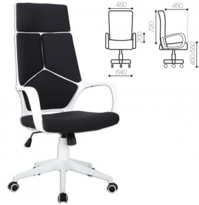 Кресло офисное BRABIX PREMIUM "Prime EX-515" (пластик белый, ткань, черное) 531812 в Тобольске - tobolsk.mebel-74.com | фото