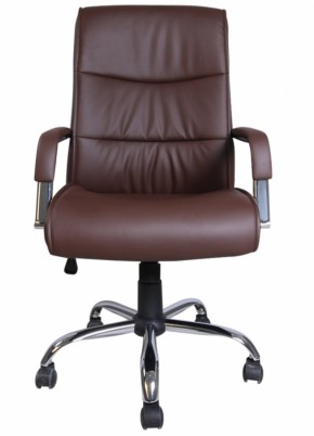 Кресло офисное BRABIX "Space EX-508" (экокожа, хром, коричневое) 531164 в Тобольске - tobolsk.mebel-74.com | фото