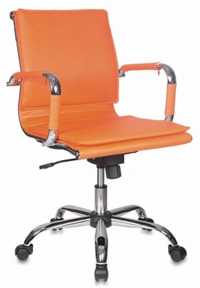 Кресло руководителя Бюрократ CH-993-LOW/ORANGE оранжевый в Тобольске - tobolsk.mebel-74.com | фото
