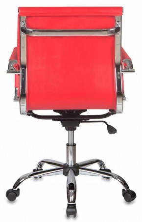 Кресло руководителя Бюрократ CH-993-LOW/RED красный в Тобольске - tobolsk.mebel-74.com | фото