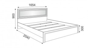 Кровать 1.6 М09 с мягкой спинкой и настилом Беатрис (Орех гепланкт) в Тобольске - tobolsk.mebel-74.com | фото