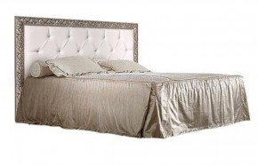 Кровать 2-х спальная(1,6 м)Тиффани Premium черная/серебро с мягким элементом со стразами с подъемным механизмом (ТФКР-2[3][7](П) в Тобольске - tobolsk.mebel-74.com | фото