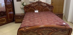 Кровать 2-х спальная 1600*2000 Роза, без основания (01.116) орех в Тобольске - tobolsk.mebel-74.com | фото