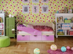 Кровать Бабочки (Сиреневый металлик) 1600 в Тобольске - tobolsk.mebel-74.com | фото