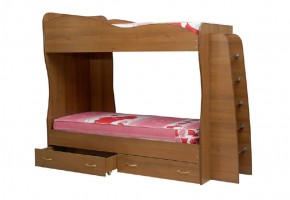 Кровать детская 2-х ярусная Юниор-1 (800*2000) ЛДСП в Тобольске - tobolsk.mebel-74.com | фото