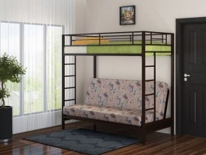 Кровать двухъярусная с диваном "Мадлен" (Коричневый/Бежевый) в Тобольске - tobolsk.mebel-74.com | фото