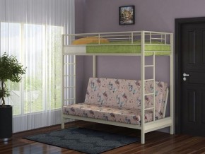 Кровать двухъярусная с диваном "Мадлен" (Слоновая кость/Серый) в Тобольске - tobolsk.mebel-74.com | фото