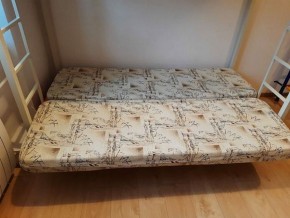 Кровать двухъярусная с диваном "Мадлен" (Слоновая кость/Серый) в Тобольске - tobolsk.mebel-74.com | фото