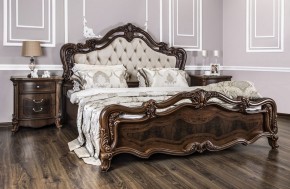 Кровать двуспальная "Илона" с мягким изголовьем (1800) караваджо в Тобольске - tobolsk.mebel-74.com | фото