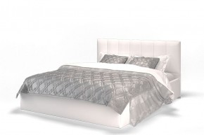 Кровать Элен 1600 + основание с ПМ (Vega white) белый в Тобольске - tobolsk.mebel-74.com | фото