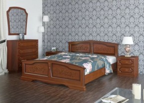 ЕЛЕНА Кровать из массива 800 (Орех) в Тобольске - tobolsk.mebel-74.com | фото