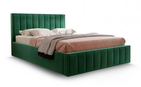 Кровать "Вена" 1400 СТАНДАРТ Вариант 1 Мора зеленый + бельевой ящик с кроватным основанием и подъемным механизмом в Тобольске - tobolsk.mebel-74.com | фото