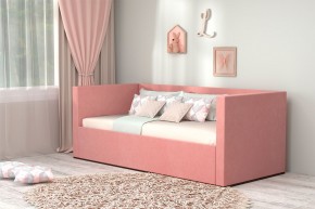 Кровать с ПМ (арт.030) (с/м 900*2000мм) (б/матр), ткань розовая в Тобольске - tobolsk.mebel-74.com | фото