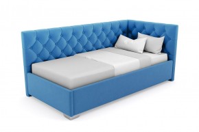 Кровать угловая Виола интерьерная +основание (90х200) 5 кат. ткани в Тобольске - tobolsk.mebel-74.com | фото