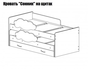 Кровать выкатная Соник (800*1900) в Тобольске - tobolsk.mebel-74.com | фото