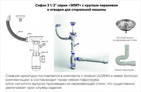 Мойка кухонная ULGRAN U-101 (500) в Тобольске - tobolsk.mebel-74.com | фото