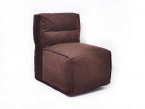Прямое модульное бескаркасное кресло Комфорт (Шоколад велюр) в Тобольске - tobolsk.mebel-74.com | фото