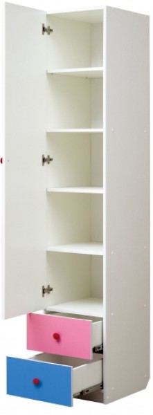 Шкаф 1-но дверный с ящиками и фотопечатью Совята 1.1 (400) в Тобольске - tobolsk.mebel-74.com | фото