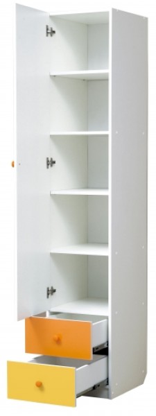 Шкаф 1-но дверный с ящиками и зеркалом Радуга (400) в Тобольске - tobolsk.mebel-74.com | фото